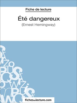 cover image of Eté dangereux